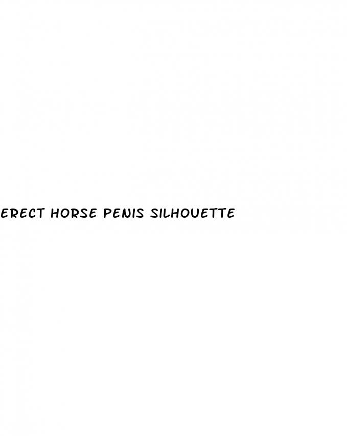 erect horse penis silhouette