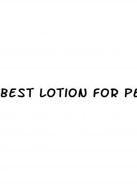 best lotion for penis