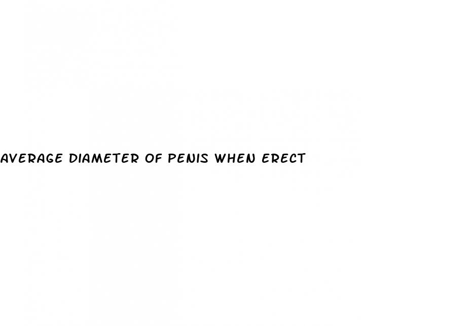 average diameter of penis when erect