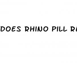 does rhino pill really work