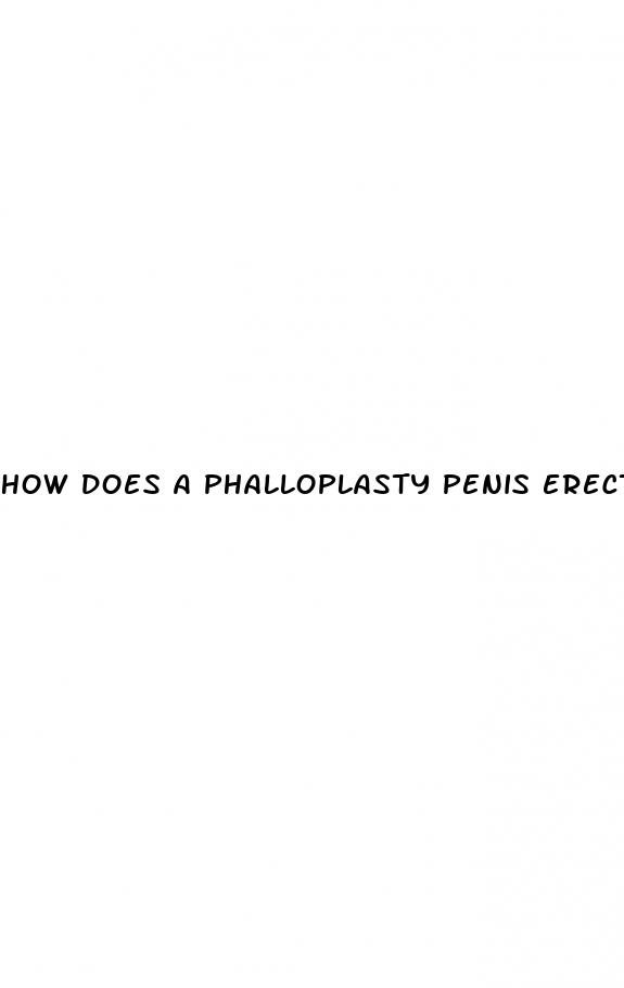 how does a phalloplasty penis erect