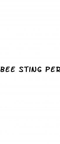 bee sting permanently enlarges penis