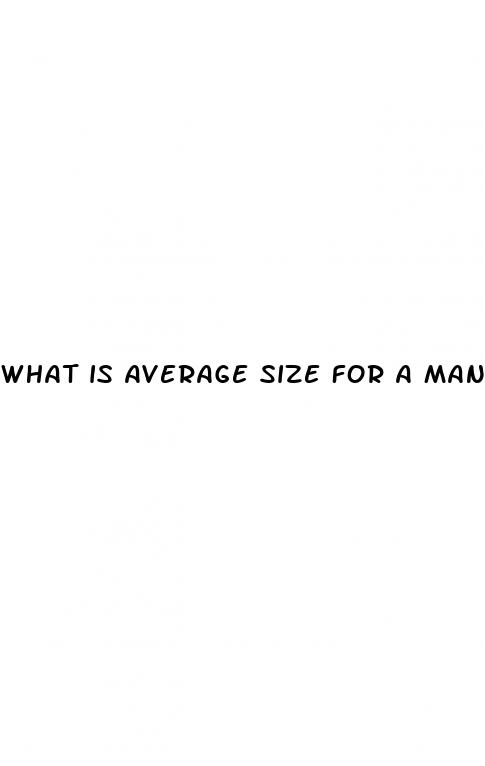 what is average size for a man