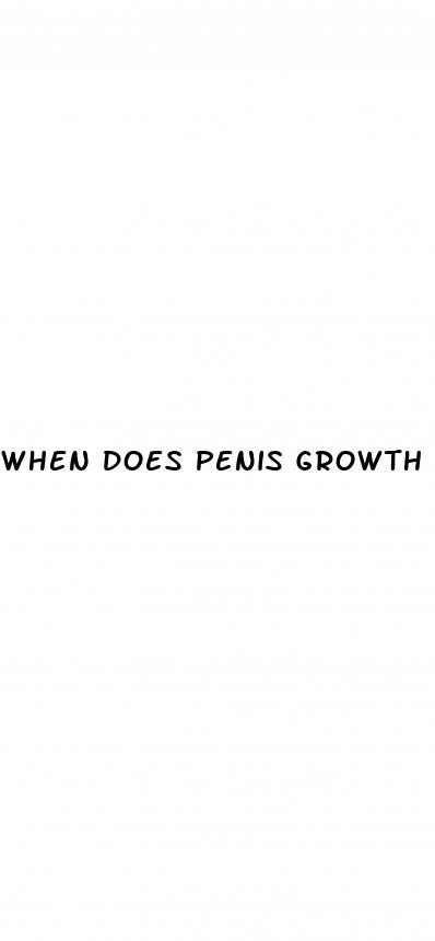 when does penis growth stop