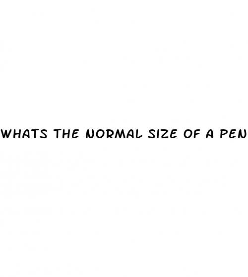 whats the normal size of a penis