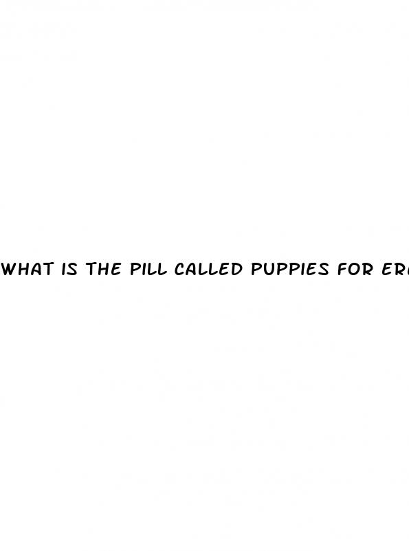 what is the pill called puppies for erections