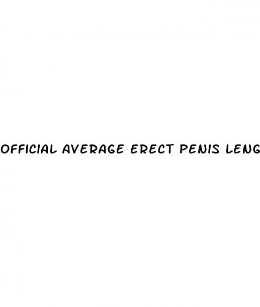 official average erect penis length in inches
