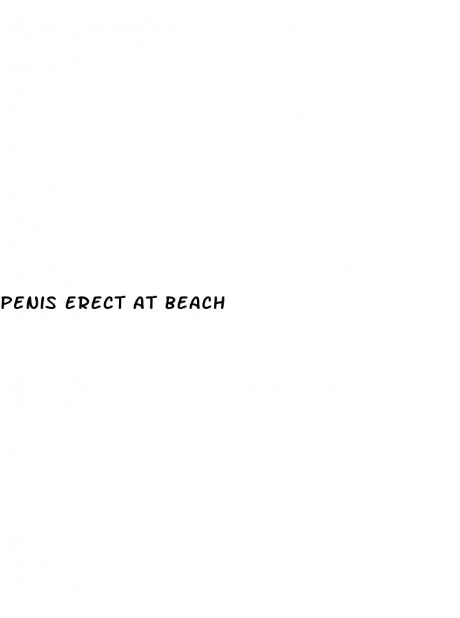 penis erect at beach