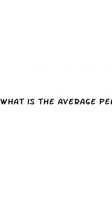 what is the average penis erect size
