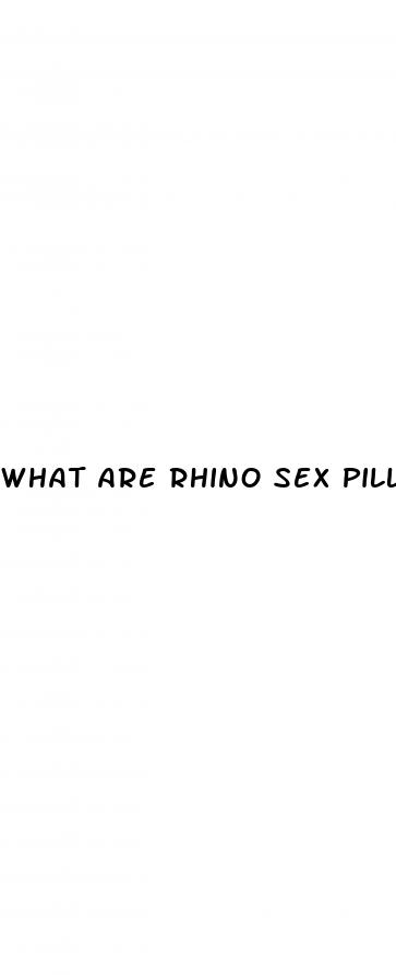 what are rhino sex pills