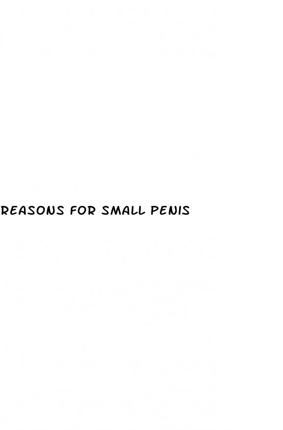reasons for small penis