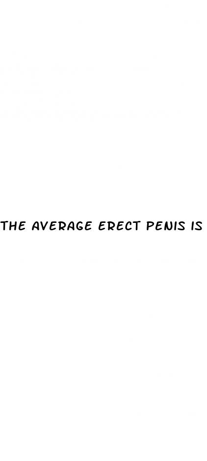 the average erect penis is about quizlet