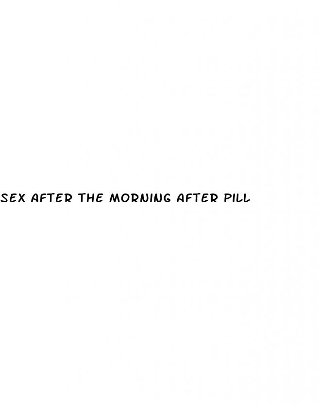 sex after the morning after pill
