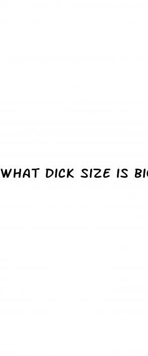 what dick size is big