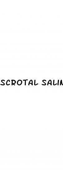 scrotal saline infusion enlarged penis