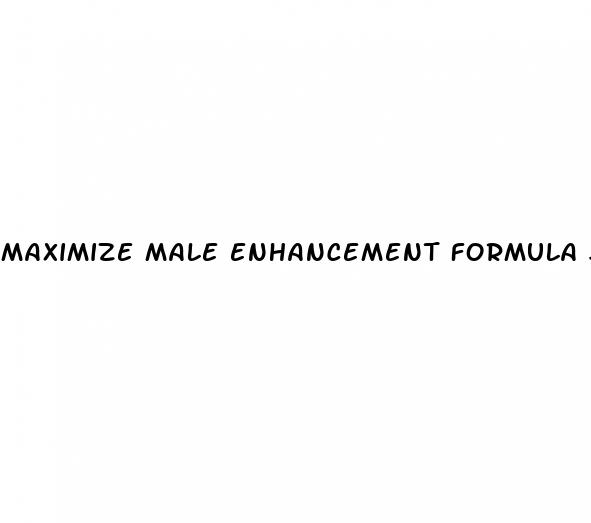 maximize male enhancement formula side effects