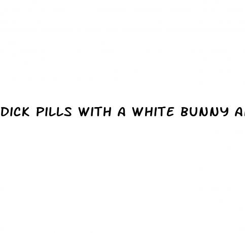 dick pills with a white bunny and black background