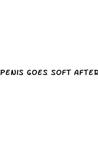penis goes soft after erection