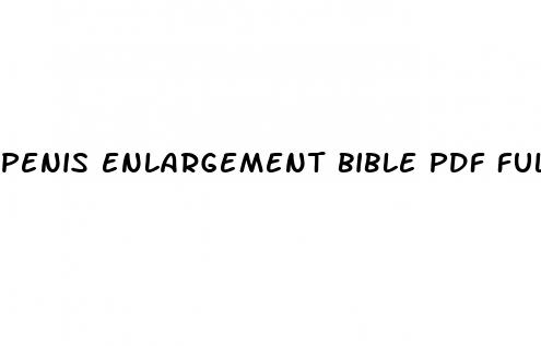 penis enlargement bible pdf full