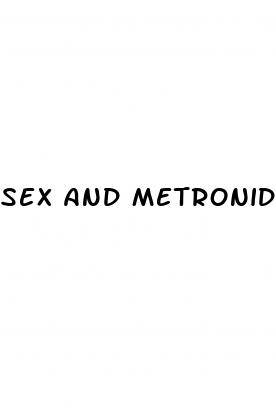 sex and metronidazole pills