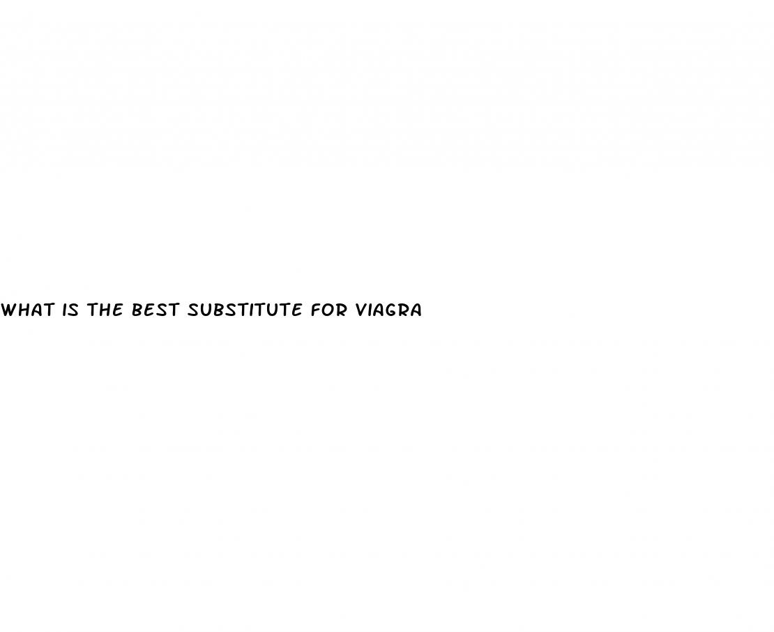 what is the best substitute for viagra