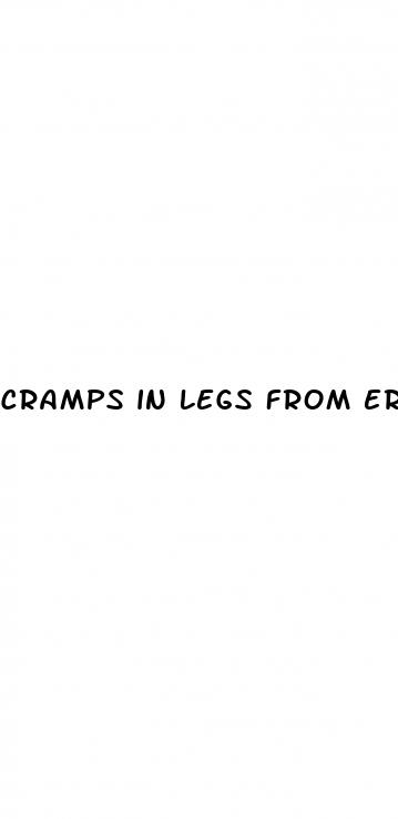 cramps in legs from erection disfunction pills