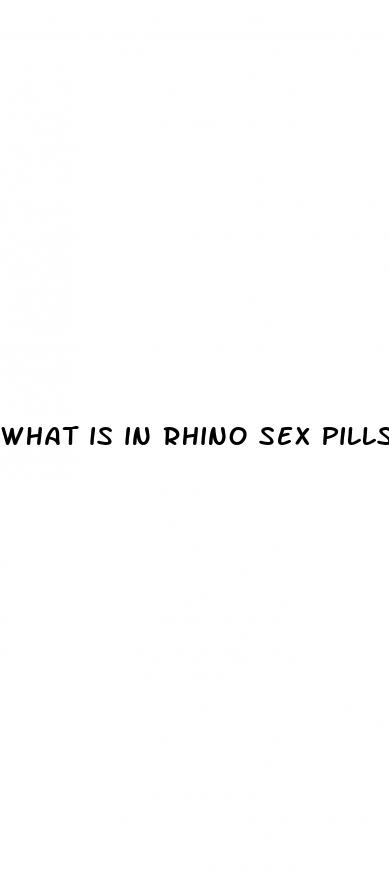 what is in rhino sex pills
