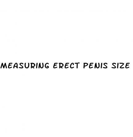 measuring erect penis size