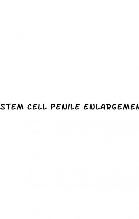 stem cell penile enlargement