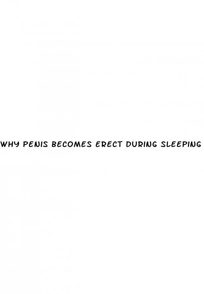 why penis becomes erect during sleeping
