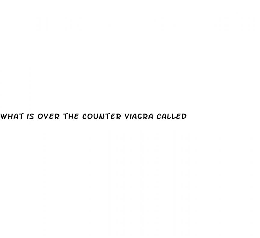 what is over the counter viagra called