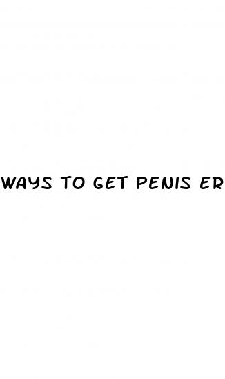ways to get penis erect