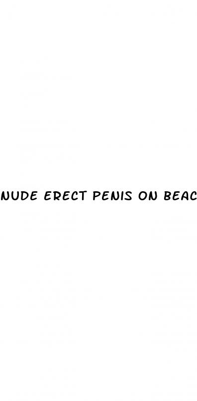 nude erect penis on beach