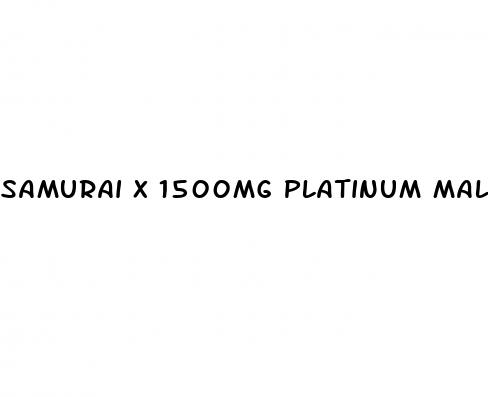 samurai x 1500mg platinum male stamina enhancer 4 capsules