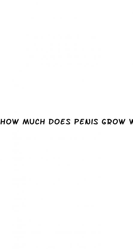 how much does penis grow with an erection