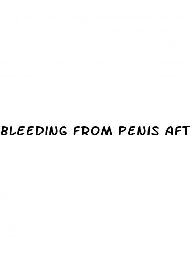 bleeding from penis after erection