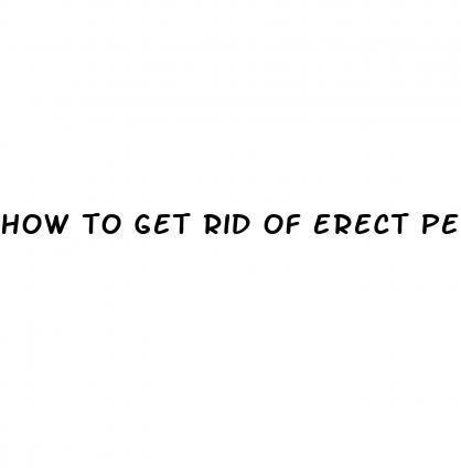 how to get rid of erect penis