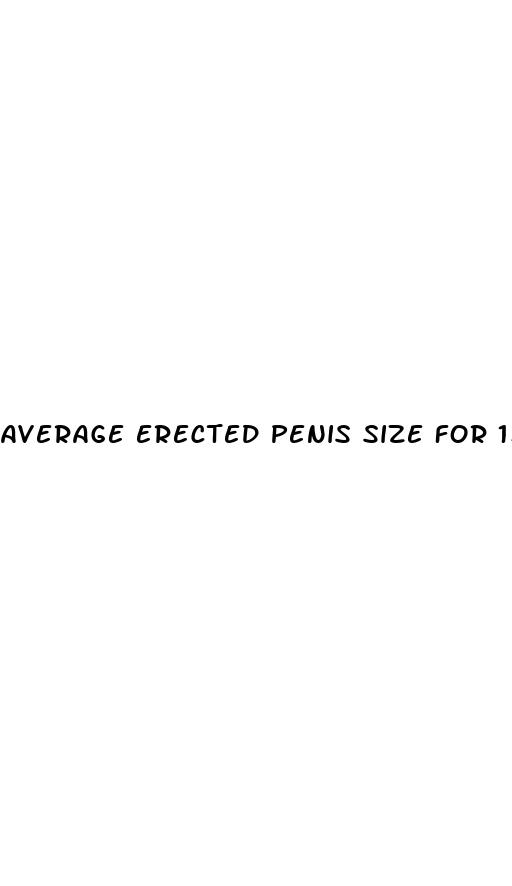 average erected penis size for 13 year old