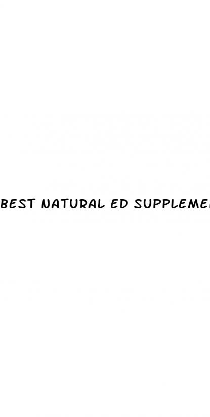 best natural ed supplements