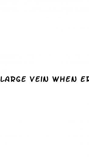 large vein when erect penis