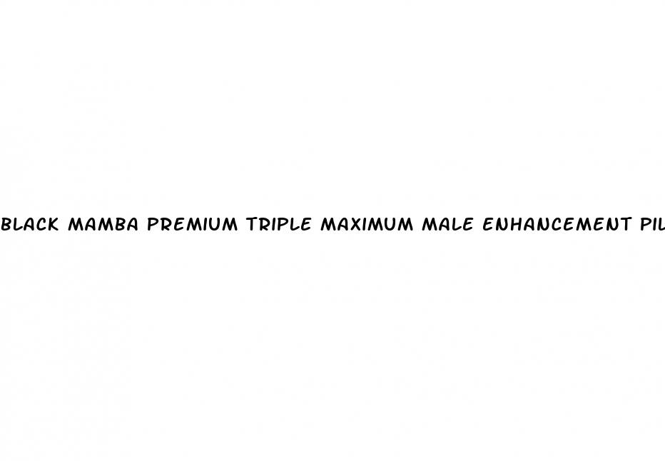 black mamba premium triple maximum male enhancement pill review