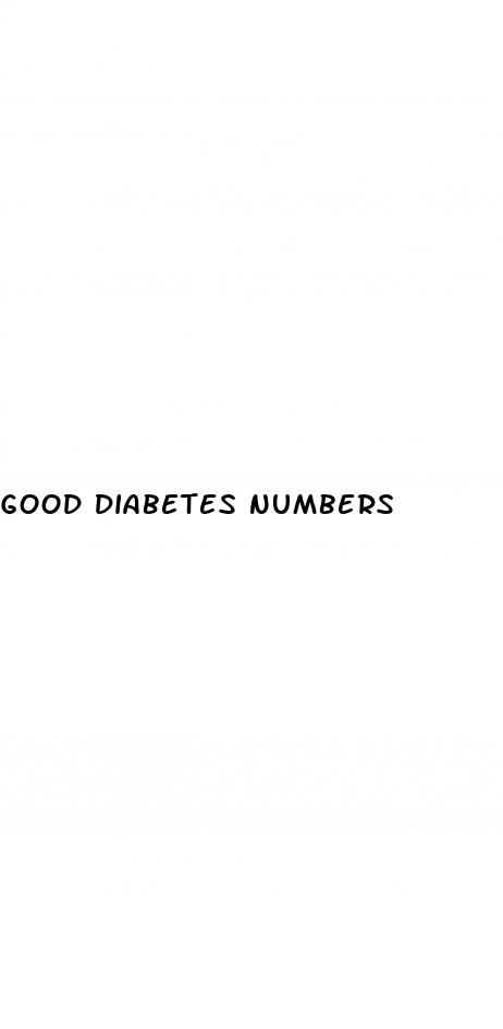 good diabetes numbers