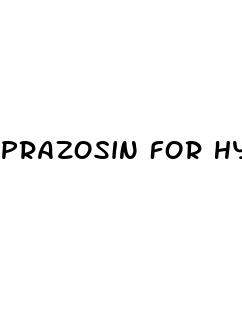 prazosin for hypertension