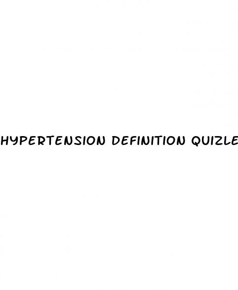 hypertension definition quizlet