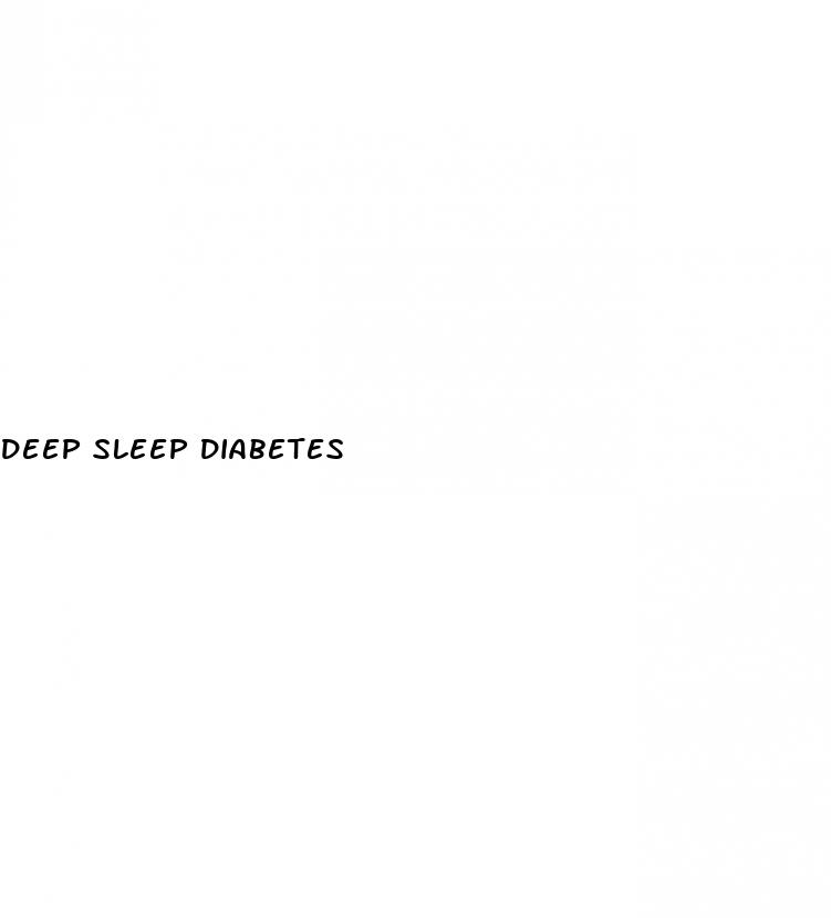 deep sleep diabetes