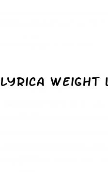 lyrica weight loss