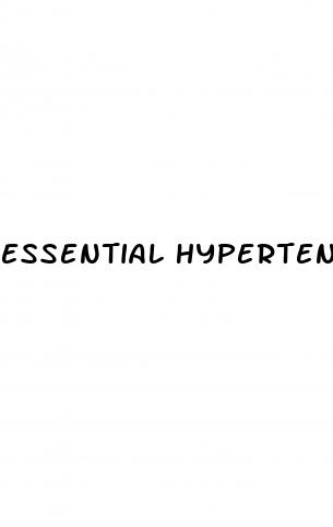 essential hypertension range