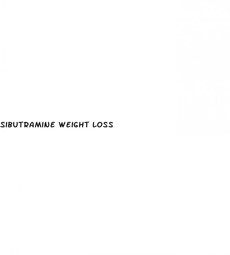sibutramine weight loss