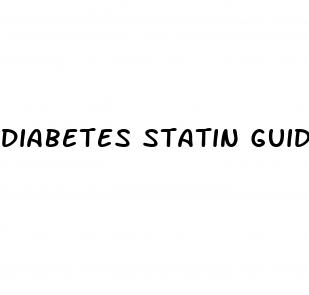diabetes statin guidelines