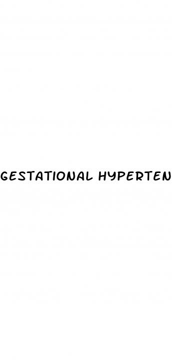 gestational hypertension criteria